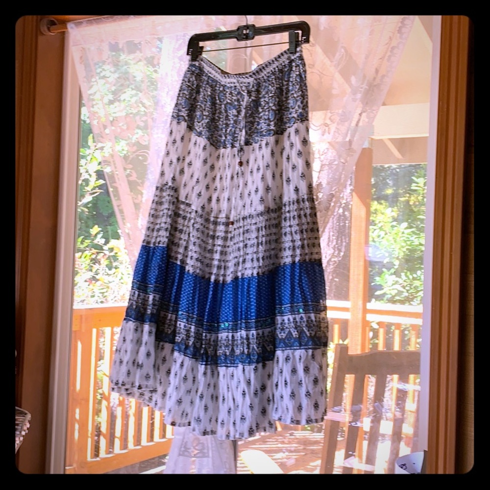 Nurture blue prairie skirt